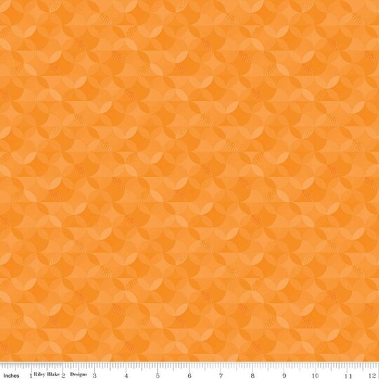 Kaleidoscope in Orange (c16515-orange) | New Box of Crayons | Riley Blake Designs | Riley Blake